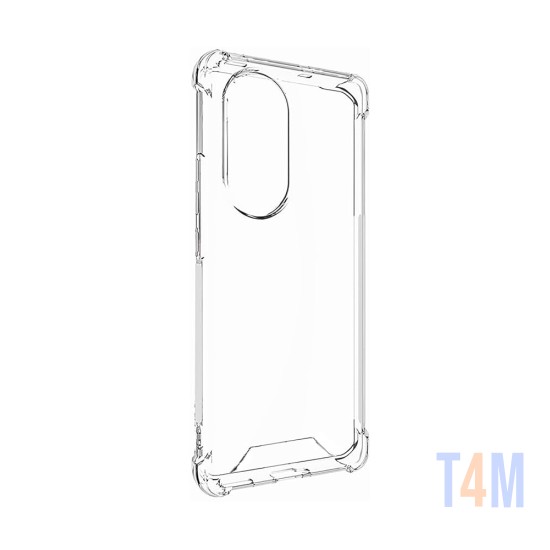 Funda de Silicona con Esquinas Duras para Oppo Reno 10 Transparente